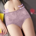 thumbnail image 2 of Ropa Interior Algodon Mujer Bragas De Encaje De Cintura Media Alta Para Mujer, Transparentes, Sin Costuras, Talla Grande, Realce *6 Piezas, 2 of 4