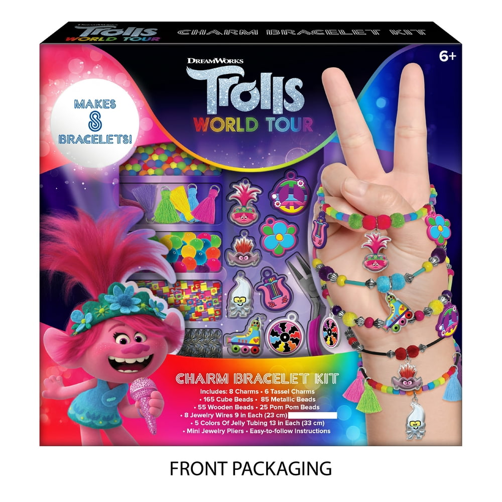 Trolls World Tour Charm Bracelet Set