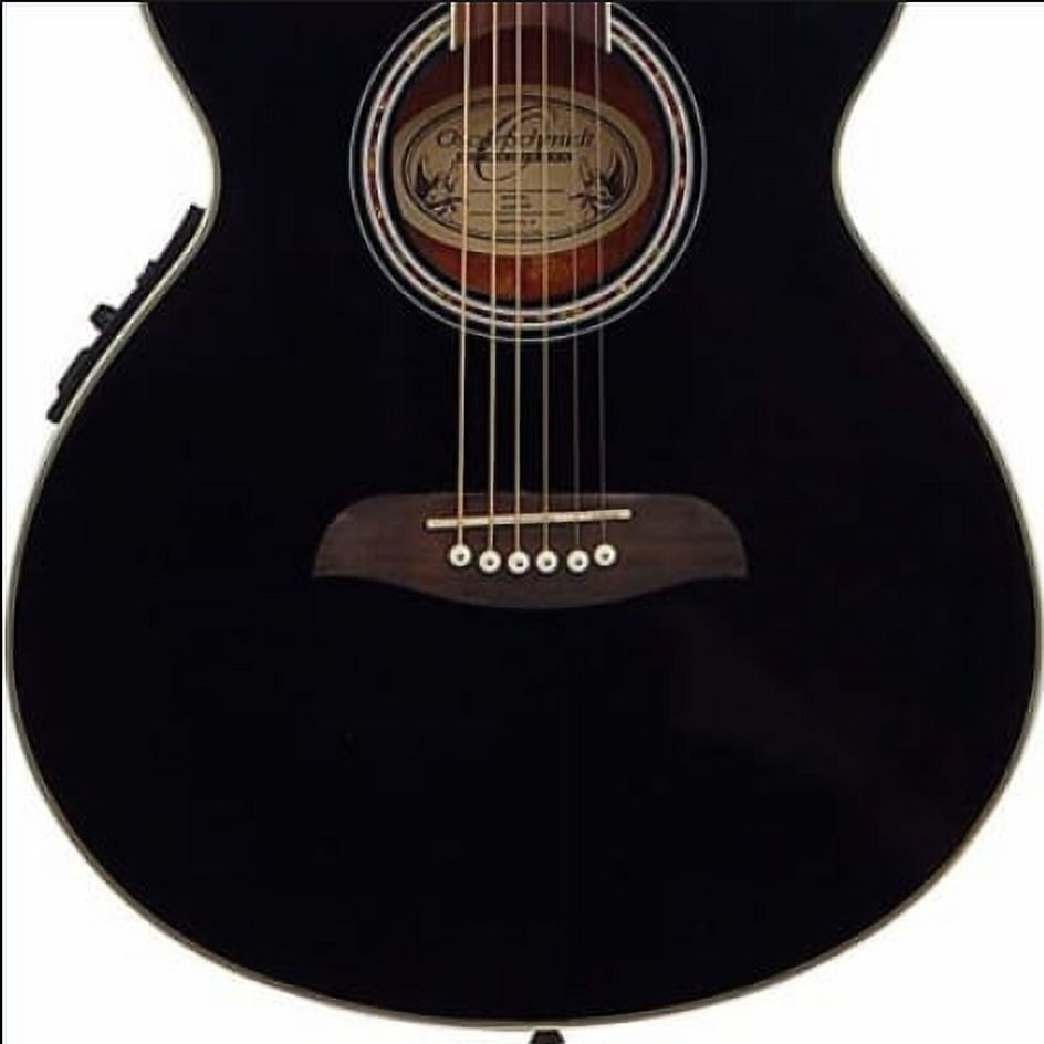 Oscar Schmidt Dreadnought Acoustic Electric Guitar - Black - OG8CEB