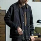 thumbnail image 5 of Abrigo vaquero con botones para hombre, chaqueta vaquera con empalme de otoño, ropa de abrigo estética negra para hombre, ropa de abrigo de invierno al precio más bajo, moda Y2k, 5 of 5