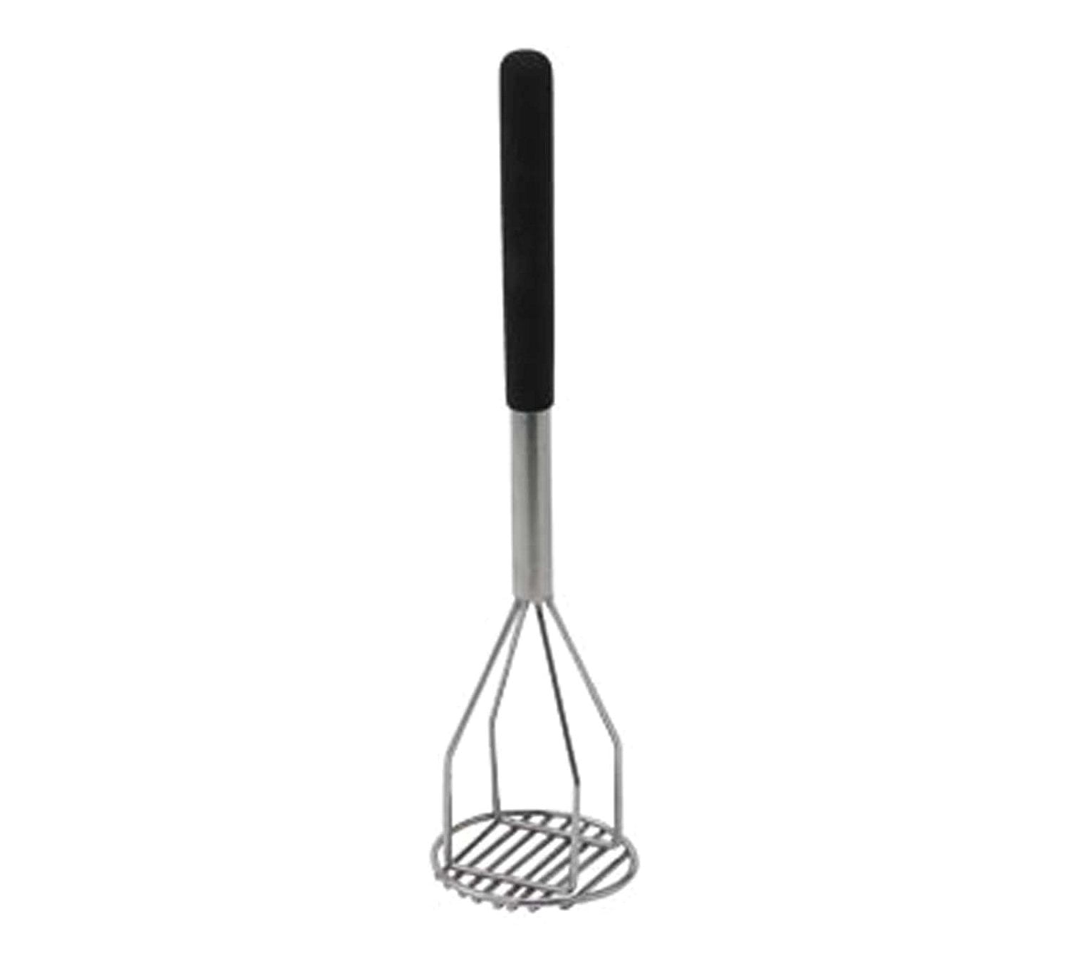 PTMP18R 4Inch by 18Inch Round Potato Masher with Plastic Handle