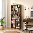 thumbnail image 4 of Costway 1 PCS 6-tier Bookshelf Tall Display Shelf with 11 Open Shelves 2 Anti-tipping Kits, 4 of 9