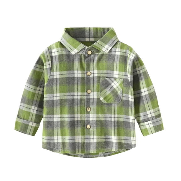 Edvintorg Fall Boys Plaid Shirt Long Sleeve Button Down Shirt Girl Boy Jackets 3-10 Years Kids Clothes Girls Teenage Children Outerwear