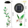 thumbnail image 7 of GLUAAE Solar Hummingbird Wind Chime - Color-Changing LED for Garden Yard Porch Patio Hanging Decor, 7 of 7