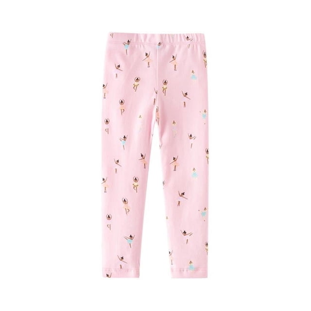 Odeerbi 2-7 Años Niñas Mallas de Algodón Bordadas Mallas Elásticas Pantalones de Suavidad Cómoda Pantimedias Transpirables