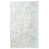 SAFAVIEH Restoration Vintage Rubye Geometric Area Rug, Blue/Ivory, 3' x 5'