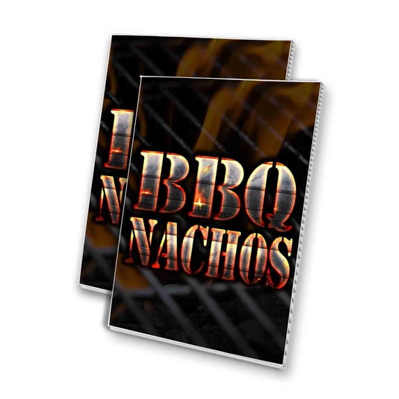 BBQ Nachos (24" X 36") 4mm Corrugated Plastic Panel, Graphics Applied To 1 Side (Pk of 2)