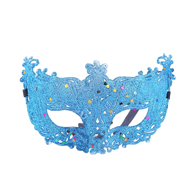 Masque Non-fading Fall Resistant Anti-Scratch Lace Up Half-face Decoration Fox Sequins Hollow Out Cosplay Masque Stage Accessory