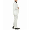thumbnail image 3 of Mens Suit Two Piece Solid Notch Lapel Set With Free Matching Vest, 3 of 5