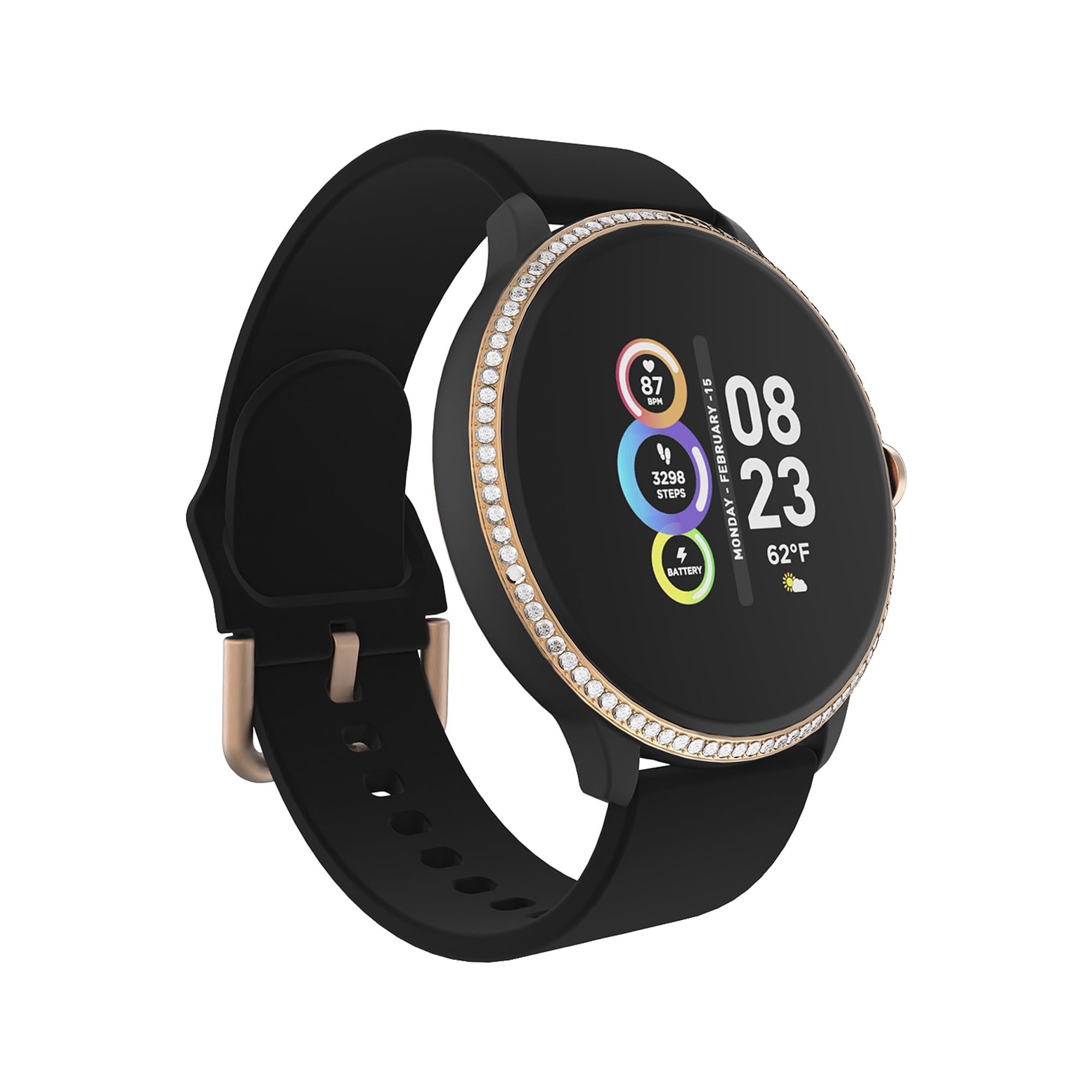 iTech Smartwatch W/multi-sport Blk Stoned