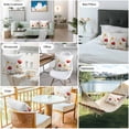 thumbnail image 6 of Pastoral Flowers Outdoor Pillow Covers Pack of 2 Watercolor Colorful Plants Leaves Waterproof Throw Pillow Covers Decorative Cushion Cases for Patio Garden Tent Balcony Couch 24x24 inch, 6 of 8