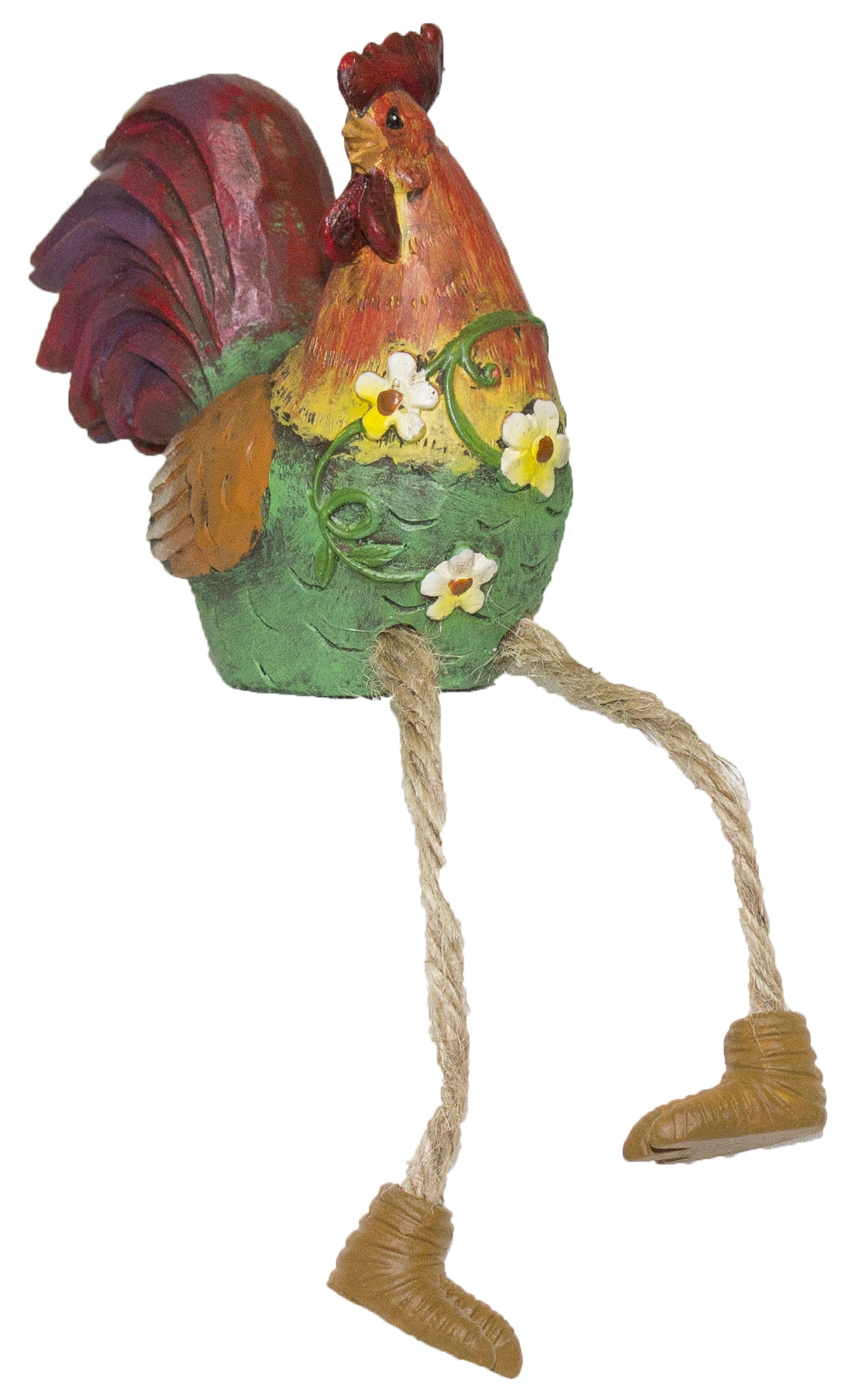 Super Cute Polyresin Rooster Shelf Sitter Figurine