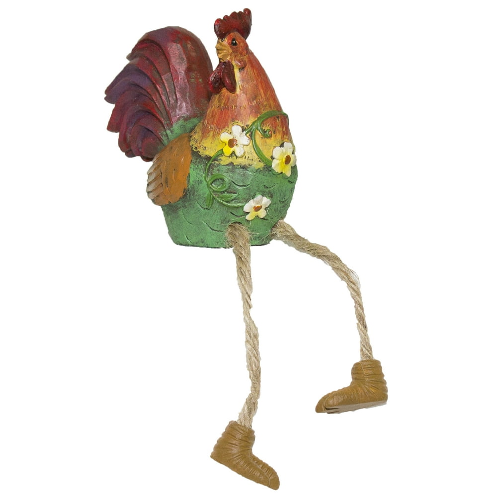 Super Cute Polyresin Rooster Shelf Sitter Figurine