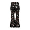 thumbnail image 5 of DISNIMO Christmas Snowman Bell Bottoms Leggings for Kids Bell Bottoms Pants for Girls 9-10 Leggings High Waisted with Pockets for Kids Flare Leggings Girls Yoga Pants Wide Leg for Kids, 5 of 7
