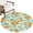 Tangerine, Mint, Cream, Orange, variant on Washable Round Rugs 3ft Oranges Fruits Circle Rug Non-Slip Soft Non-Shedding Low-Profile White Florals Farmhouse Green Leaves Small Area Rug Carpet for Living Room Bedroom Dining Room Home Decor