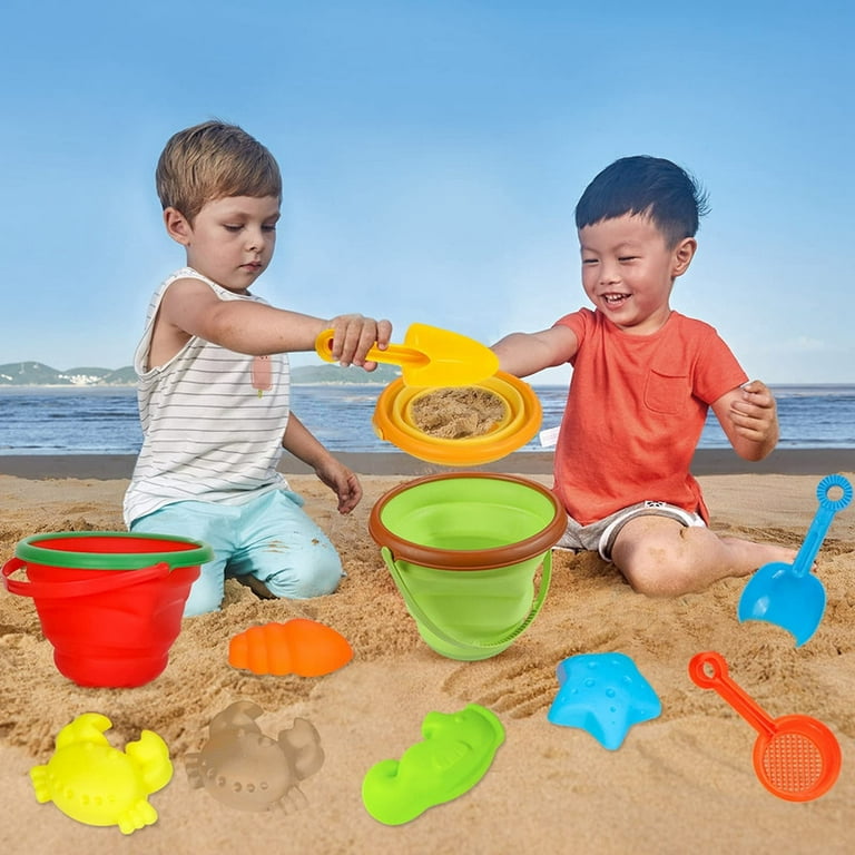 Summer Collapsible Bucket Compact 2-Liter Portable Silicone Foldable  Folding Bucket Kids Beach Play Sand Game Water Toys Outdoor - Realistic  Reborn Dolls for Sale