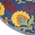 thumbnail image 6 of Nourison Aloha Indoor/Outdoor Navy Multicolor 5'3" x Round Area Rug (5 Round), 6 of 9