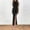 *Black, variant on ClodeEU Women's Mock Neck Sleeveless Maxi Dress with Scarf,Elegant Solid Color High Split Evening Gown Black,Women's Plus L