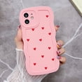 thumbnail image 3 of Funda Love Heart Curly Wave para iPhone 15 Fundas iPhone 11 12 13 14 16 Pro Max 7 8 Plus SE X XR XS Funda suave a prueba de golpes, 3 of 5