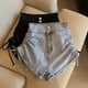 thumbnail image 3 of Pantalones cortos de verano Sonducket Ropa de calle Retro para mujer 2XL, 3 of 6