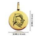 thumbnail image 2 of Stainless Steel Knight Warrior Champion Round Medallion Pendant Necklace, 2 of 3
