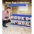 thumbnail image 2 of Yeshouse Nido para gallinas de 6, 8 y 10 agujeros, de acero galvanizado inoxidable, para gallinas, fácil de recoger y limpiar, 2 of 7