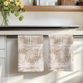 thumbnail image 7 of Beige Palm Leaves Kitchen Towels Set of 4, Summer Tropical Botanical Coastal Absorbent Dish Towels for Kitchen, Microfiber Hand Towel, Quick Drying Tea Towel for Cleaning Decorative Dishcloths, 7 of 7