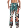 thumbnail image 3 of Tropical Hibiscus Flower Men's Pajama Pants Lightweight Sleepwear Bottom Lounge Pants, 3 of 6