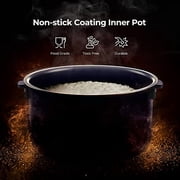 CUCKOO Micom Rice Cooker 8-Cup Uncooked / 16-Cup Cooked with Nonstick Inner Pot, Large Rice Maker with 11 Menu Options, Fuzzy Logic Technology, Auto Clean Mode, LCD Display, White (CR-0810F)