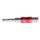 thumbnail image 1 of Portabrocas magnético pivotante de impacto ajustable con vástago hexagonal de 1/4" rojo plateado, 1 of 9