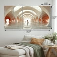 thumbnail image 4 of Designart "Contemporary White Path" Architecture Metal Art Print Set, 4 of 5