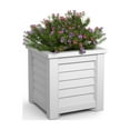 thumbnail image 3 of Mayne Lakeland 16" x 16" x 16" Square White Self Watering Plastic Planter, 3 of 12