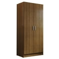 thumbnail image 1 of Madesa Armoire de Rangement à 2 Portes avec Grand Espace d'Étagères 31"L Armoire Utilitaire Placard Unité d'Organisation Moderne pour Entrée et Chambre - Brun, 1 of 6