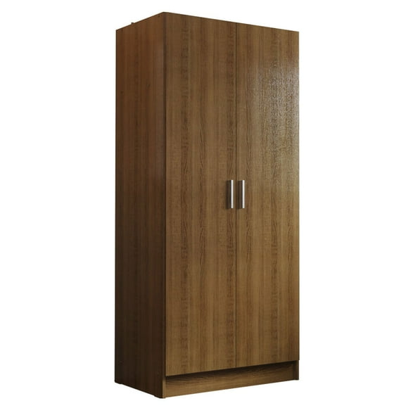 Madesa 2 Door Storage Cabinet with Ample Shelf Space 31"L Utility Armoire Closet Modern Entryway and Bedroom Organization Unit - Brown