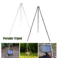 Outdoor Campfire Grill Camping Open Fire Cooker Stand Swing Hanging BBQ ...