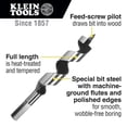 thumbnail image 2 of Klein Tools 53408 4 in. x 1-1/8 in. Steel Ship Auger Bit with Screw Point, 2 of 3