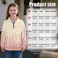 thumbnail image 7 of Uorisanigo Oversized Sweatshirts for Girls Ice Cream Print Long Sleeve Zipper Sweatshirt Fall Spring Outfits Clothes Half Zip Mock Neck Pullover Jackets Casual Hoodies, 7 of 7