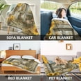 thumbnail image 7 of Wobogo Country Goose Flannel Fleece Bed Blanket as Bedspread Coverlet Sofa blankets (80x60in) Soft Lightweight Warm and Cozy, 7 of 7