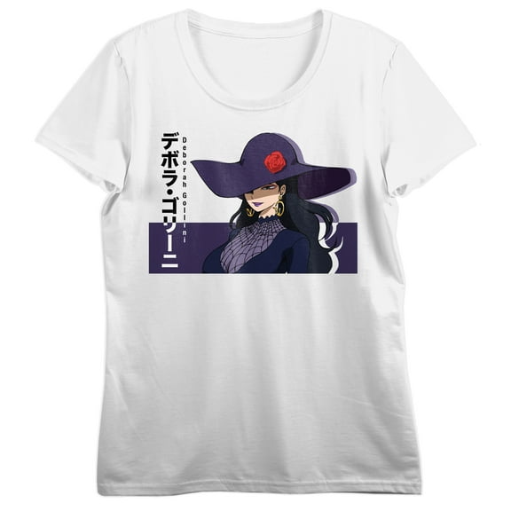 My Hero Academia: You're Next (Movie 4) Deborah Gollini, Kanji text, Deborah Gollini text on White Short Sleeve Adult T-Shirt-Small