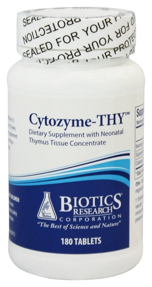 Cytozyme THY 180 Tablets 3043 Exp.11.18 Biotics Research IHI Walmart
