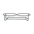 thumbnail image 1 of Soporte para cuenco, soporte de hierro, antideslizante, fácil de transportar, estante multiusos de Metal, estación de alimentación para gatos, XS, 1 of 8