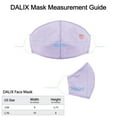 thumbnail image 3 of DALIX Embroidered Peach Cloth Face Mask Reuseable Washable in Lavender Made in USA - S-M Size, 3 of 5