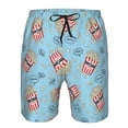 thumbnail image 3 of Fuzoiu I Am A Fan Popcorn Print Men's Beach Shorts,Men's Swim Trunks,Quick Dry Board Shorts with Pockets,Men's Bathing Suits for Surfing, Running, and Casual Wear-3X-Large, 3 of 6