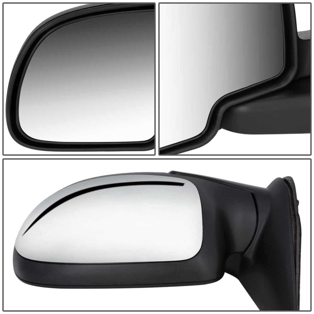 DNA Motoring OEM-MR-GM1320174 For 1999 to 2002 Chevy Silverado GMC Sierra 1500 2500 3500 OE Style Powered Driver / Left Side View Door Mirror 15172247 00 01