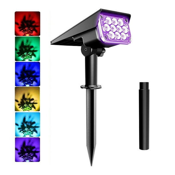 '"Solar Landscape Spotlights， IP67 Waterproof Solar Landscaping Lights