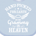 thumbnail image 4 of Inktastic Handpicked for Earth by My Grammy in Heaven with Angel Wings Boys or Girls Baby Bib, 4 of 4