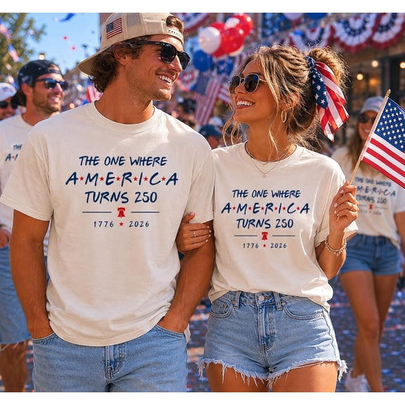 4th Of July Shirt America 250th Anniversary Tee, The One Where America Turns 250 Years Tshirt, 1776 2026 USA Shirts, Independence Day Shirt