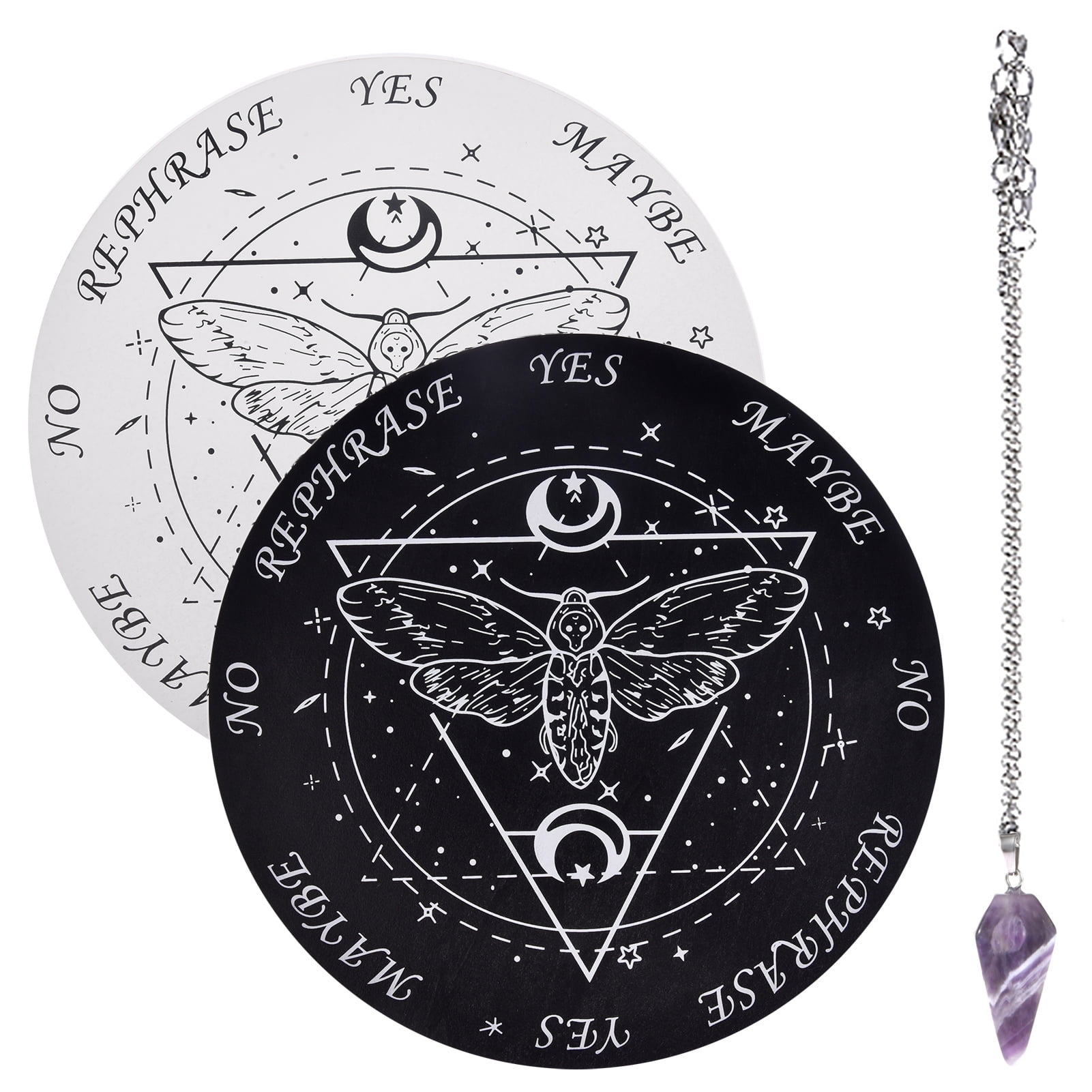 Details about   Pendulum Board with Black Cat witch divination tools black divination board 