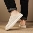 thumbnail image 4 of EKVAHL Backless Shoes for Men, Summer Casual Comfortable Breathable Anti-Slip Mule Sneakers, Round Toe Low-Cut Soft Soles Open Back Shoes, 4 of 6