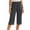 Dark Gray, variant on Bovxnpu Women's Pajama Pants Sleep Lounge Bottoms Cotton Capris Straight Leg Loose Casual Home Wear Pants Sleepwear